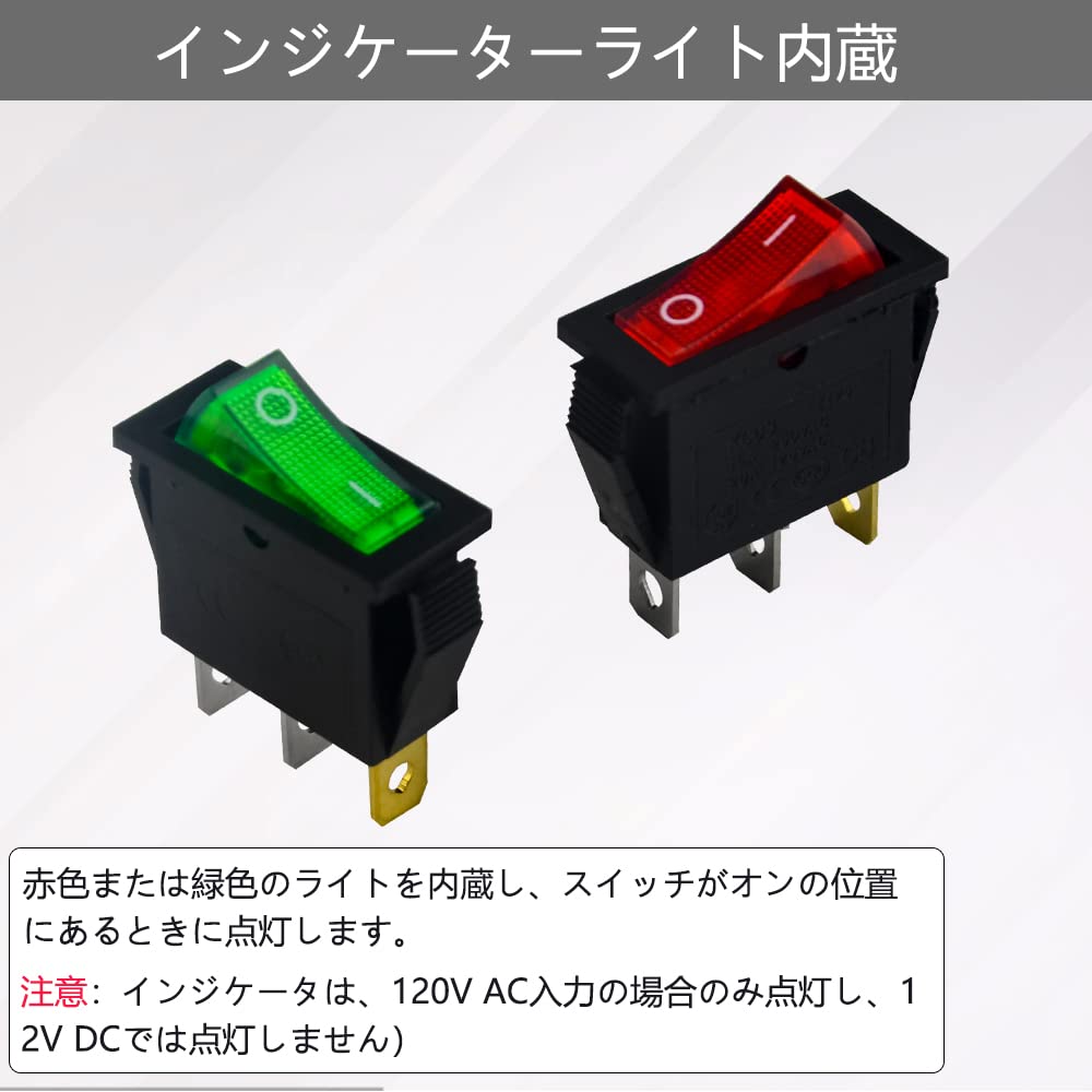 Amazon.co.jp: WMYCONGCONG 16個 AC 15A/250V 20A/125V グリーン
